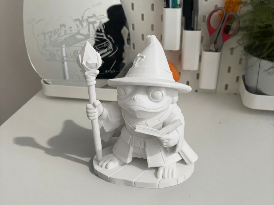 Magical Frog Wizard | Cute Spellcaster Figurine