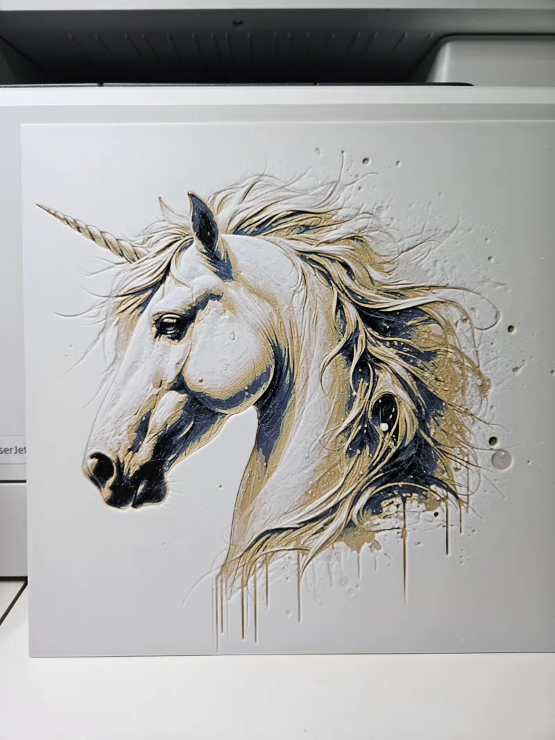 Portrait licorne hueforge