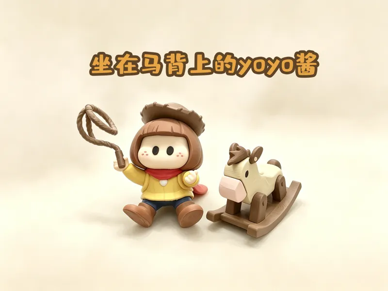 坐在马背上的yoyo酱