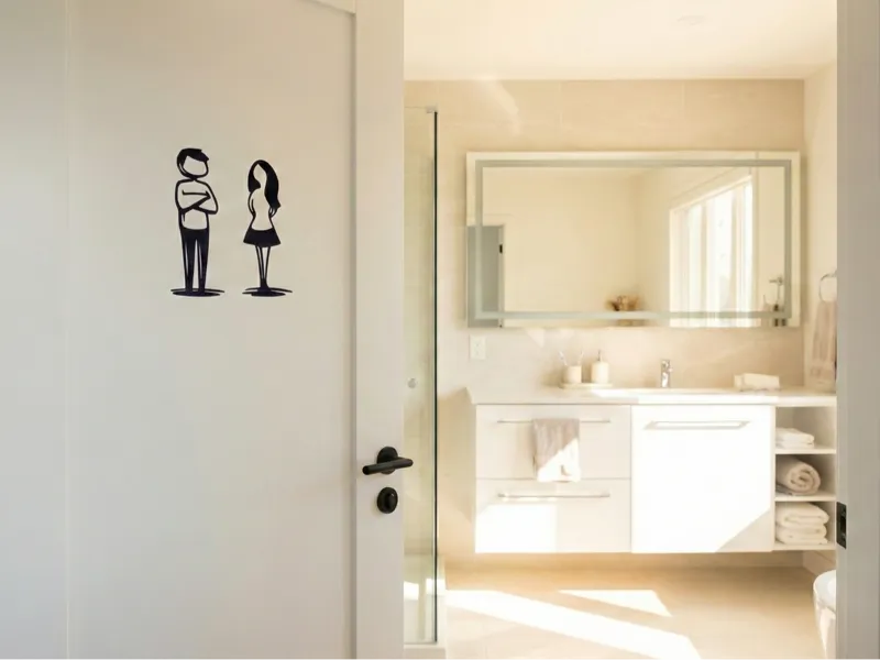 WC Figuren - Mann und Frau - Toilette