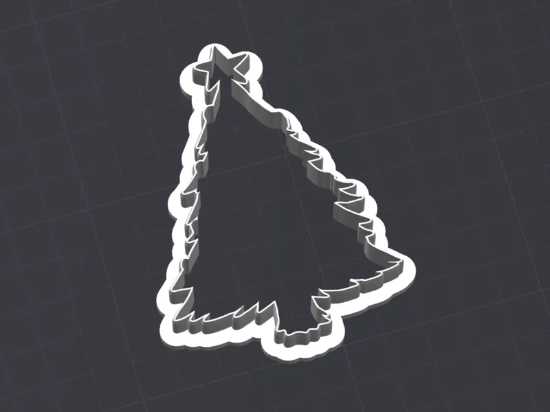 Christmas tree cookie cutter