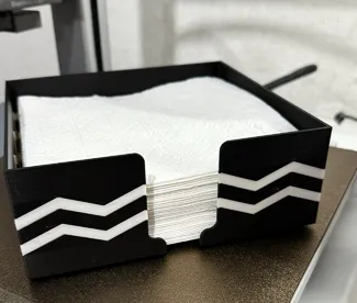 napkin holder zig zag