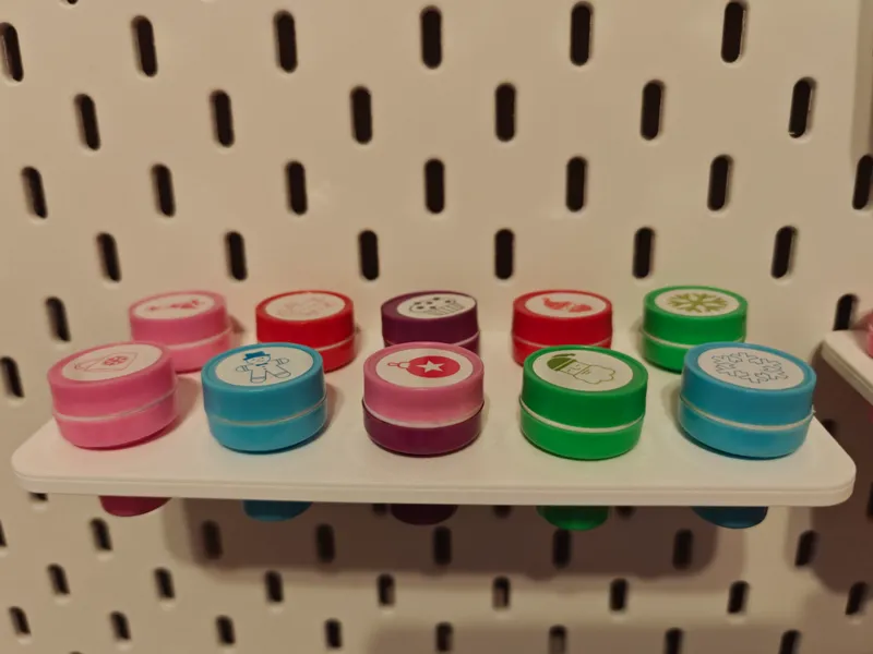 Kids Stamp Holder for IKEA SKÅDIS Board