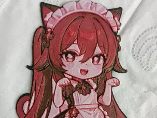 猫耳女仆胡桃挂件