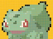Pixel-Puzzle Bisasam (Bulbasaur) 8 Bit