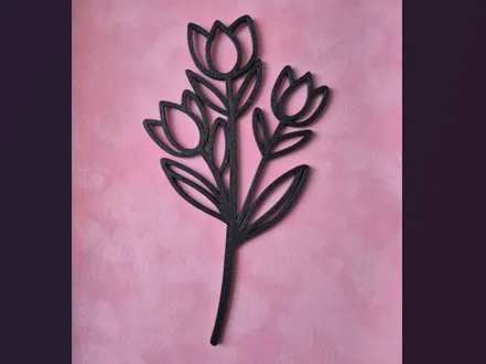 Minimalistische Blüten