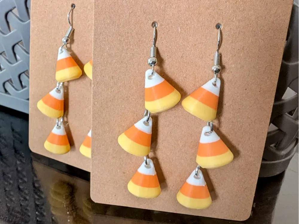 Candy Corn Earrings view 3