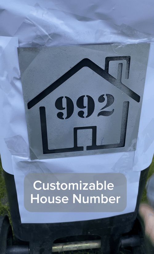 Customizable House Stencil for Bins