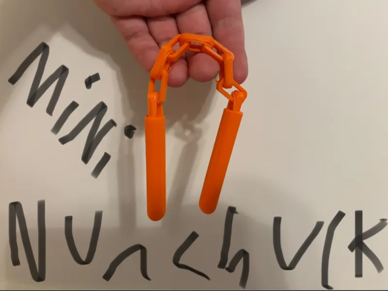 Mini fidget nunchuck