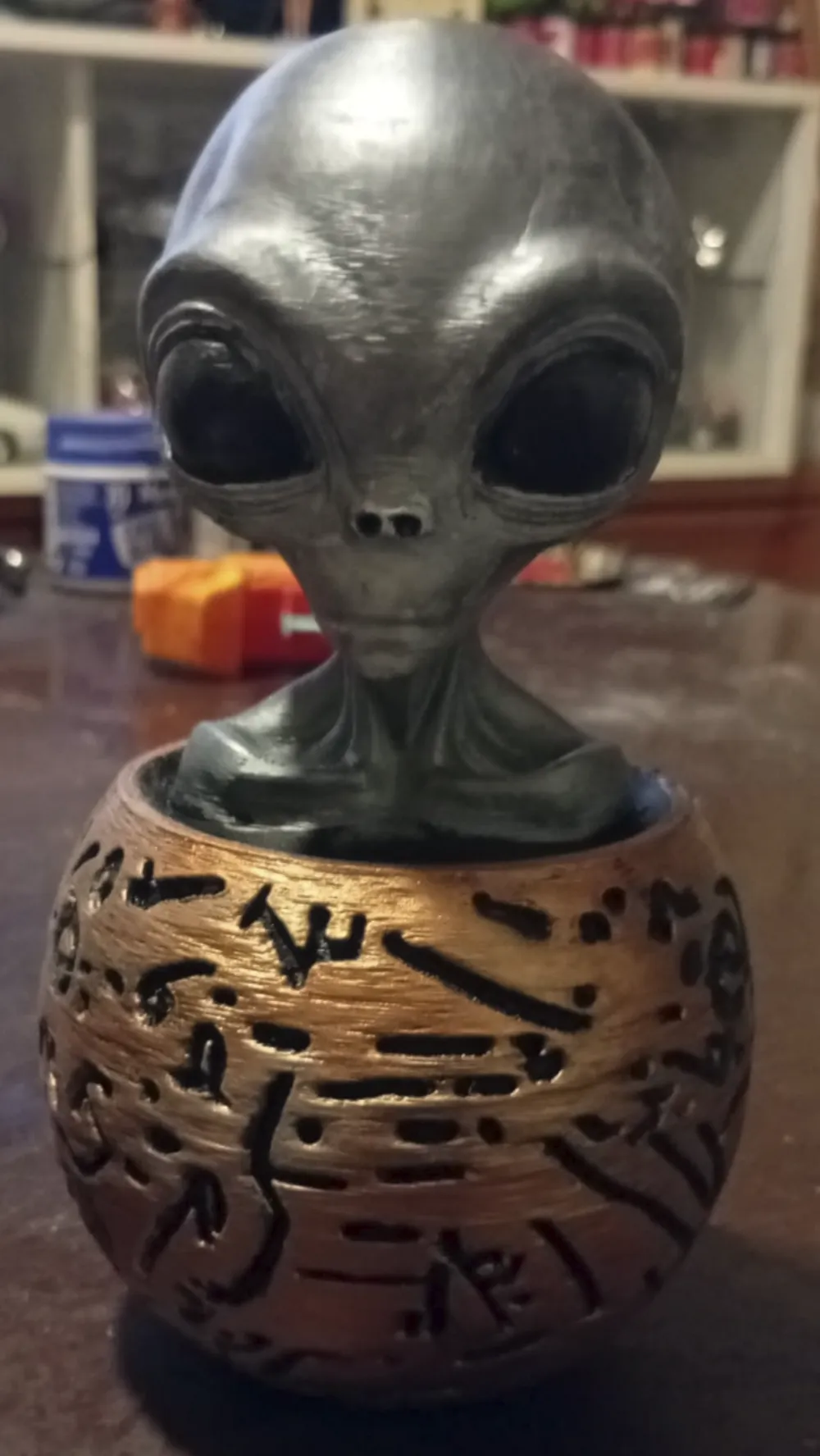 Grey Alien decorative bowl - Free 3D Print Model - MakerWorld