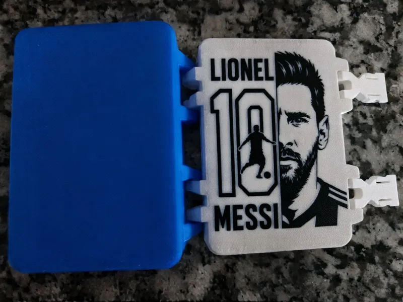 Caja organizadora de cromos de fútbol-Lionel Messi