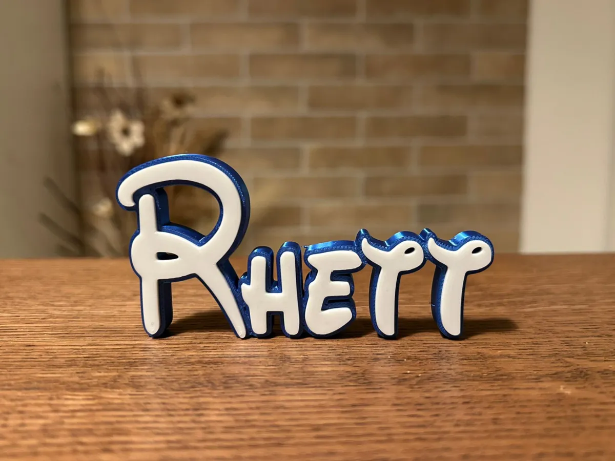Lego Name Rhett Disney Name Sign Rhett Kid Room Wall Decor Tag - Free 3D Print Model ...