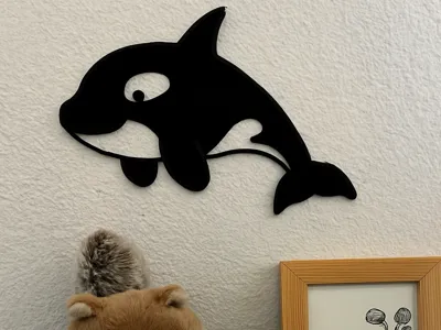 Orca| Cute Animal 2D Wall Art | NO AMS