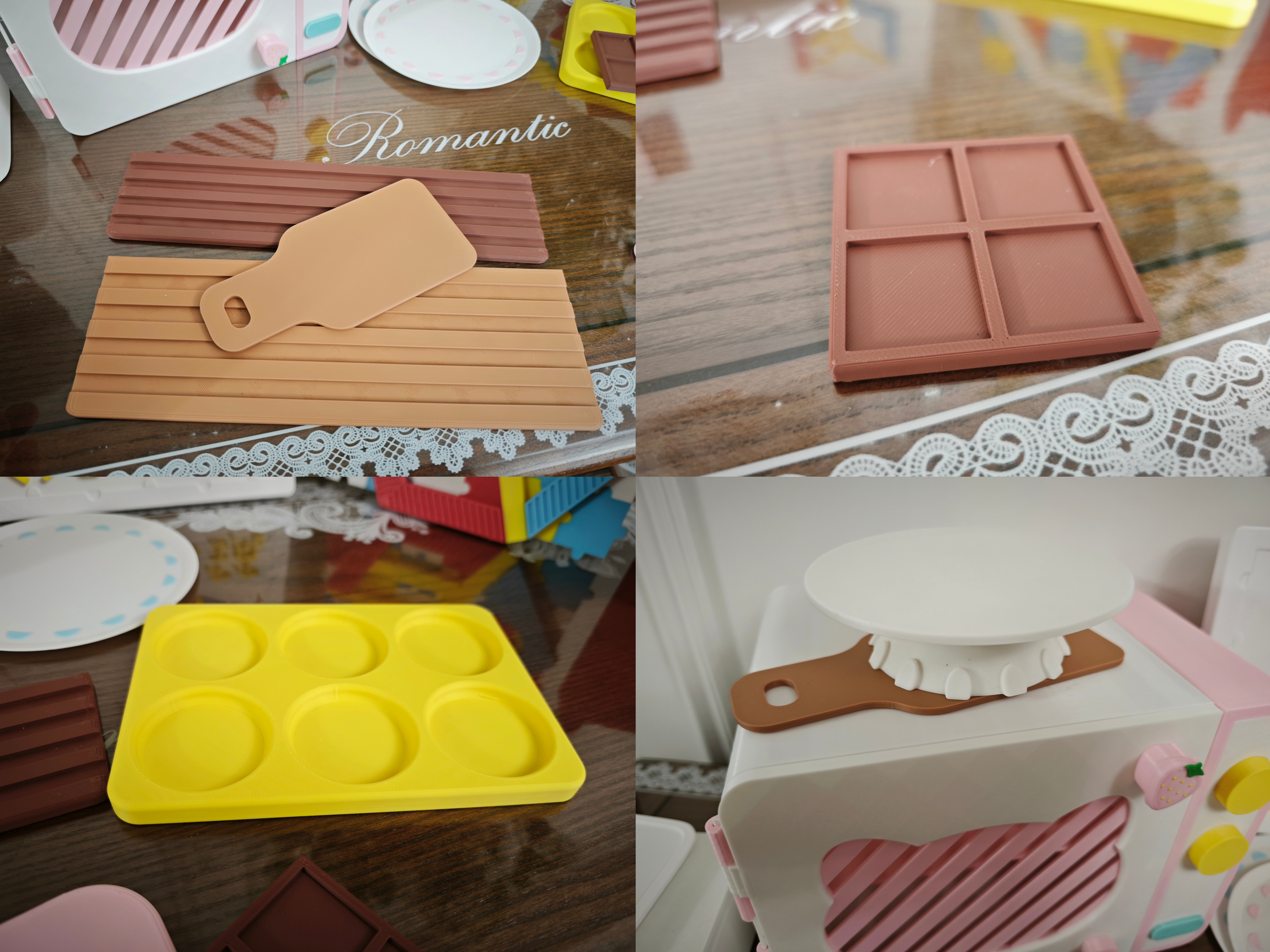 Miniatura 6 do modelo 3D 迷你人生过家家 烘焙达人 小孩玩具自由组拼装 模块化 一大套烤箱微波炉蛋糕面包饼干马卡龙随意组合