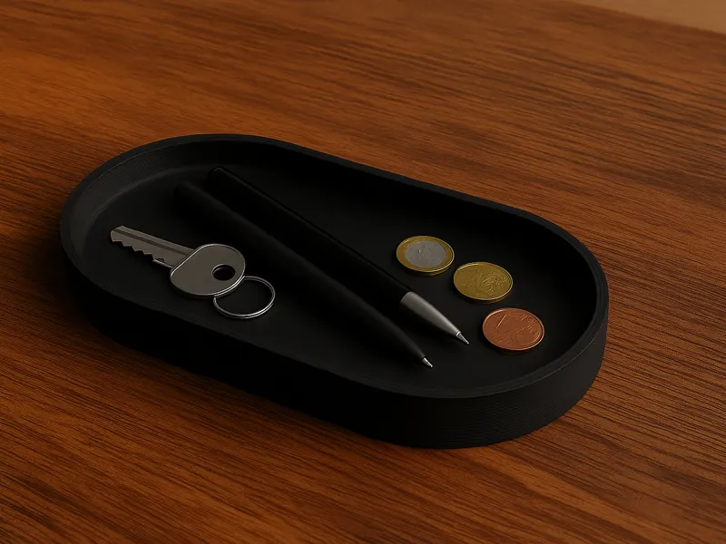 Stylish, oval bowl for everyday organization