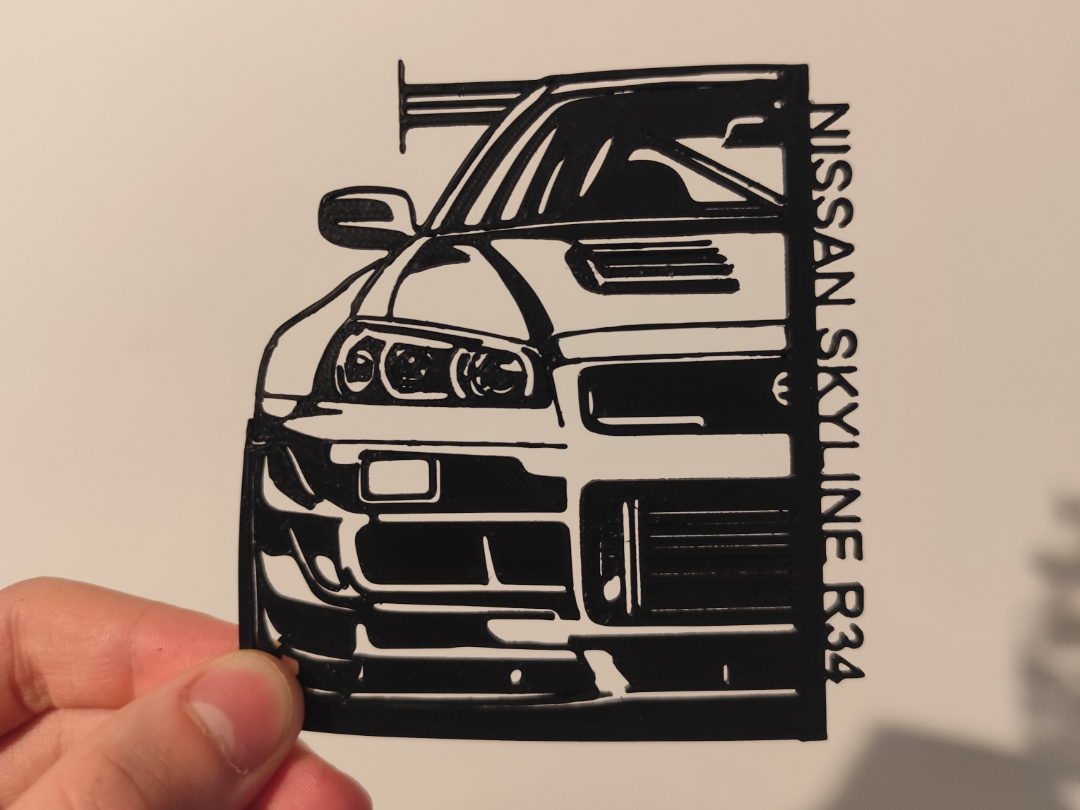 NISSAN SKYLINE R34 wall decoration