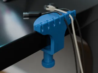 Clamp-On Desk Cable Holder