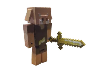 Minecraft piglin action figure