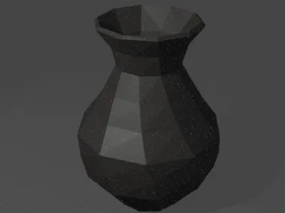Spiral Low Poly Vase