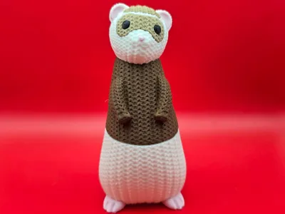 CUTE Knitted Ferret