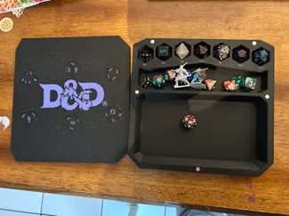 DND Dice Tray with Magnetic Lid