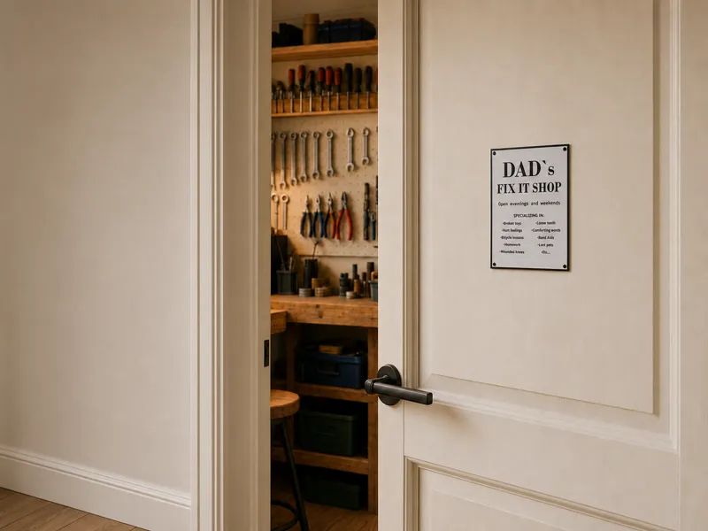 Dad’s Fix It Shop – Door Sign