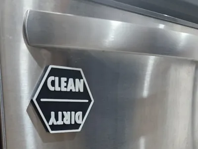 Dishwasher - Dish status Magnet - <1 Hr Print