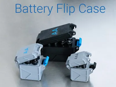 Battery Case AA/AAA Magnetic Flip