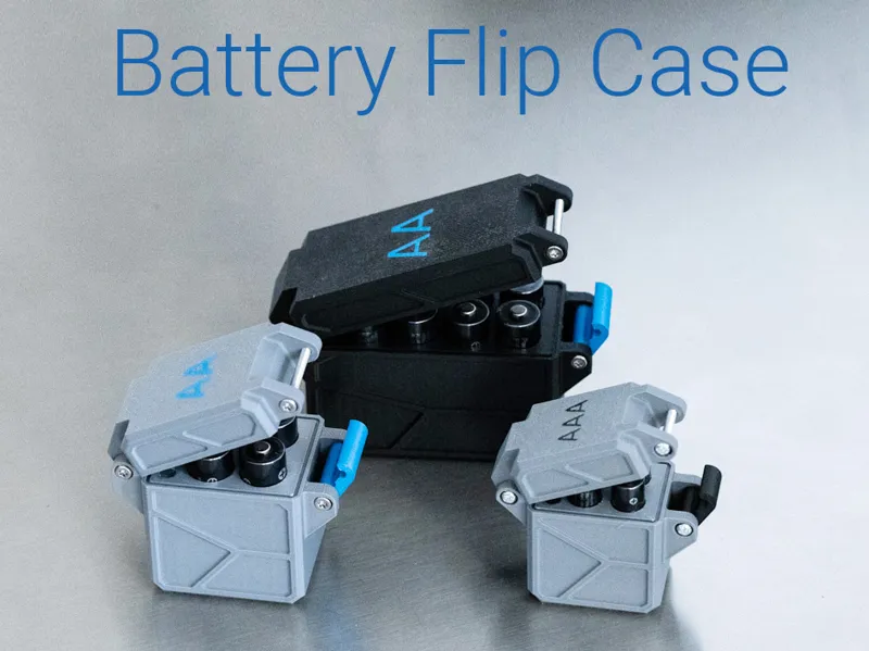 Battery Case AA/AAA Magnetic Flip