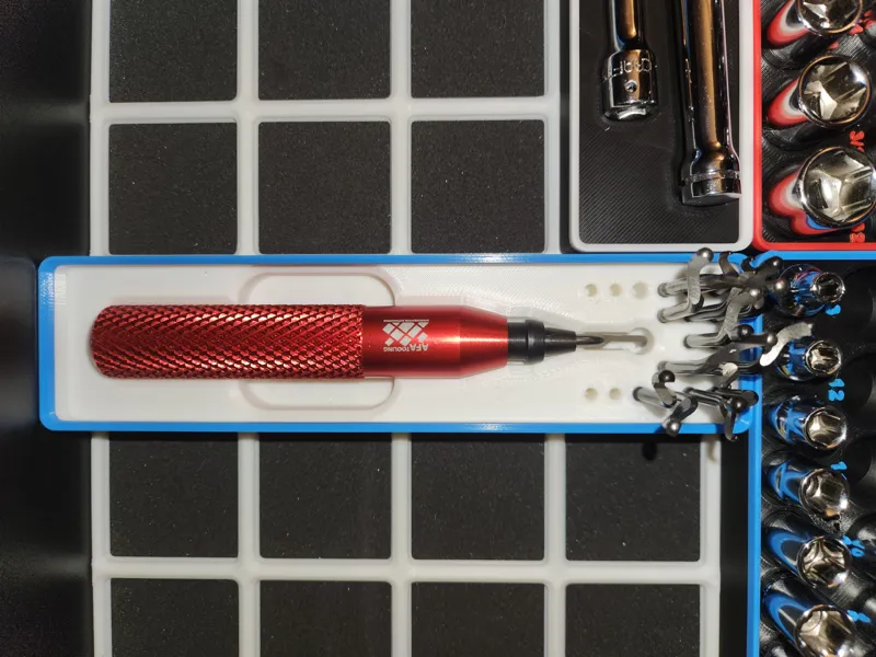 Gridfinity Deburring Tool Holder 1x4