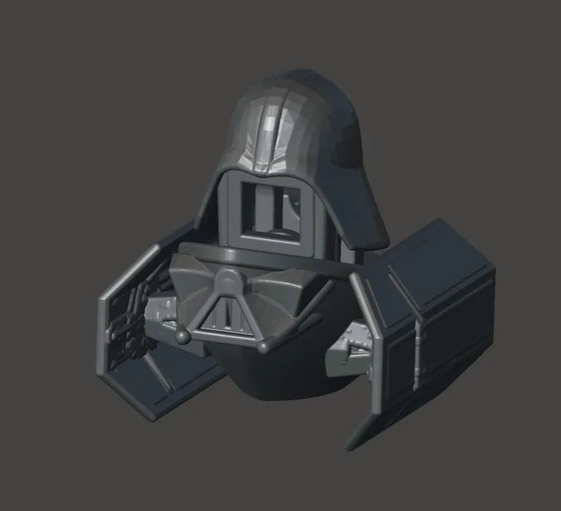 Lord Vader Tie Fighter Benchy
