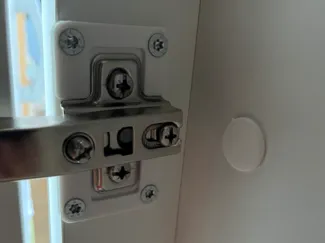 Cabinet hinge repair plate - base