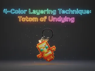 4-color layer stacking print 【Totem of Undying】