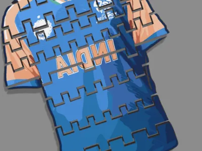 articulated India cricket jersey