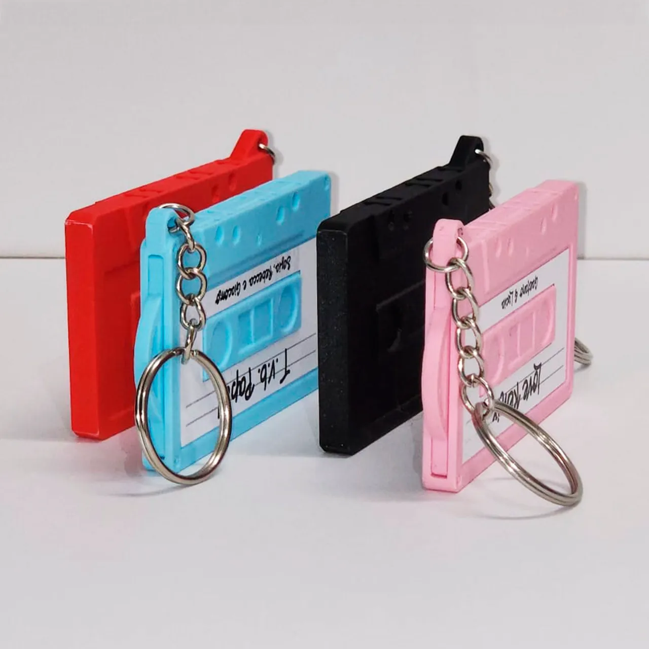 Retro Music Cassette Keychain + Photo Frame view 2