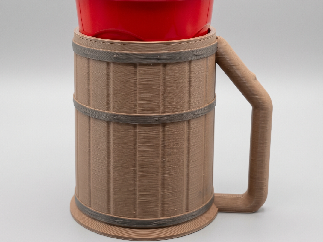 Tankard Party Cup Koozie — Name Plaque 3D model