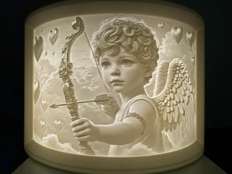 Cupid Bow and Arrows With Hearts