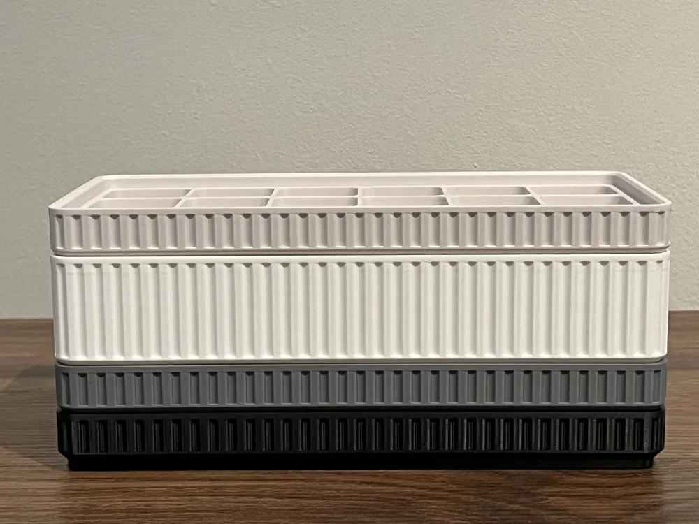 Stackable Organizer Tray - Customizable Size/Grid - Free 3D Print Model ...