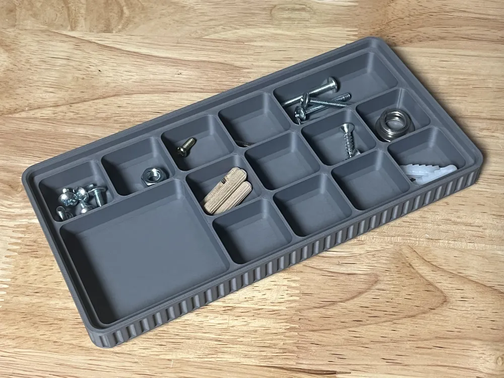 Stackable Organizer Tray - Customizable Size/Grid - Free 3D Print Model ...