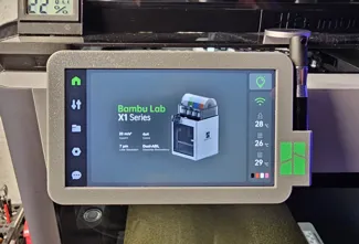 Bambu Lab X1 Display Shield with Lower Touchpen Holder