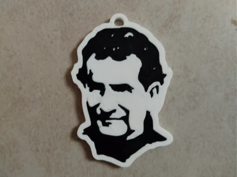 Llavero de Don Bosco Bicolor