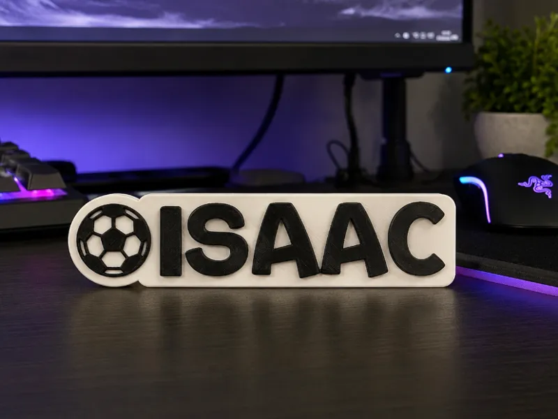 Football Desk Sign | Custom Name / Gamer Tag Sign