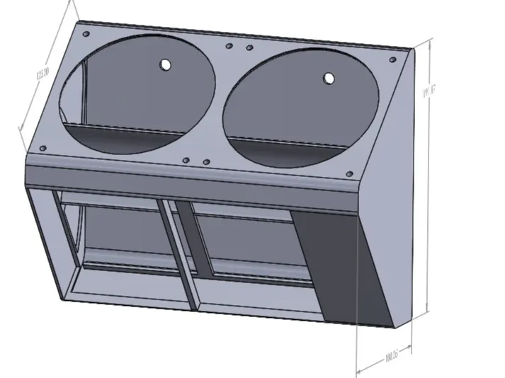 air filter 2x120 external fans PM1220 filter 