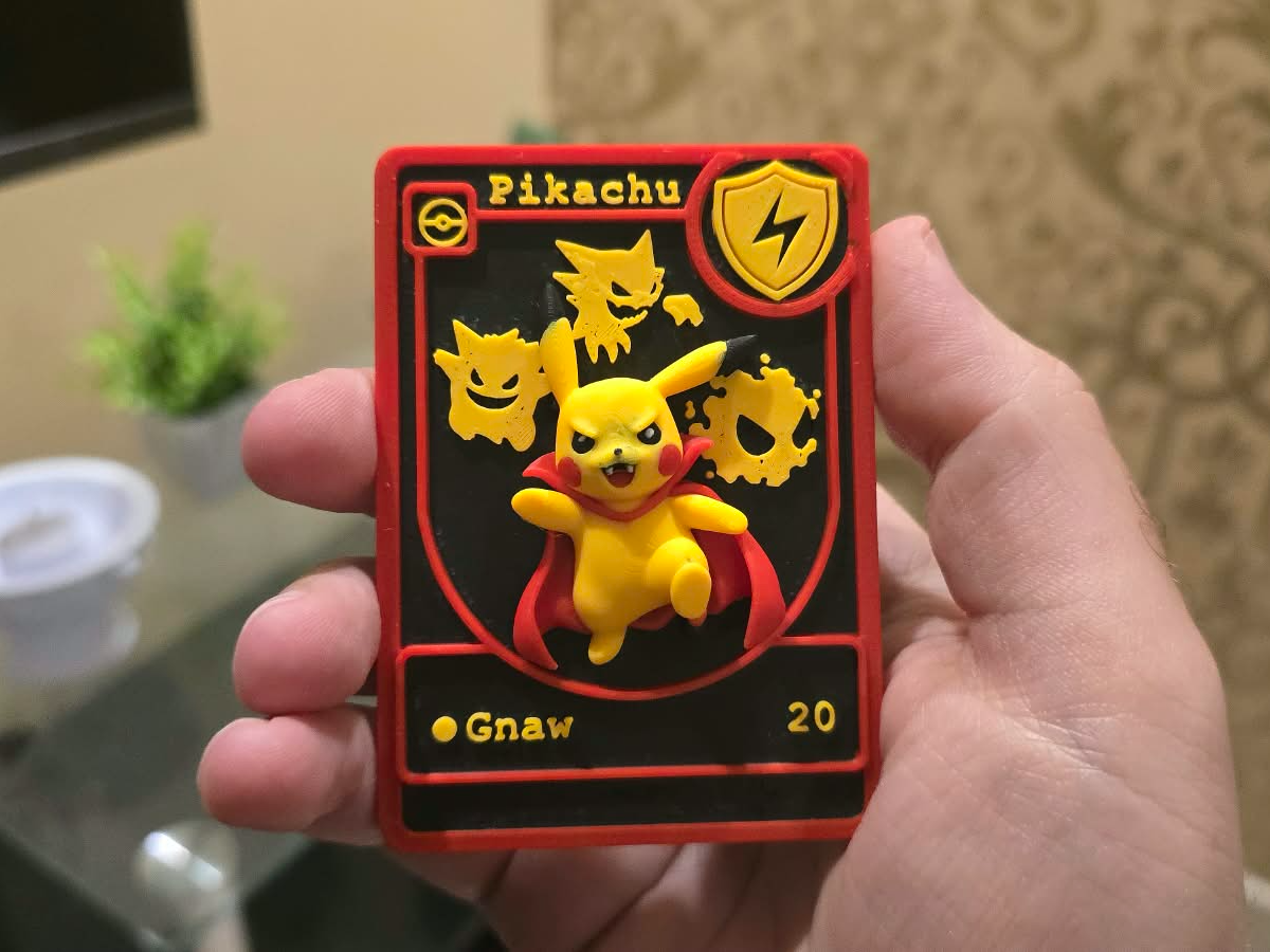 3D Vampir Pikachu Sammelkarte - 1