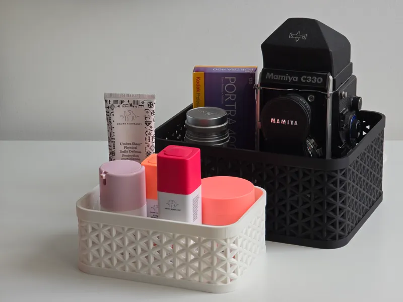 Designer Storage Baskets with 3D wall design