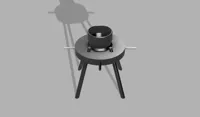 Base, Legs, Socket Adapter (E27), Supports for Shade