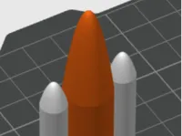 Multi-Colour Modern Rocket Model