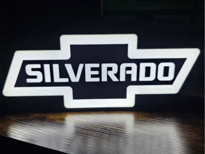 Chevy Silverado Bowtie Light Box