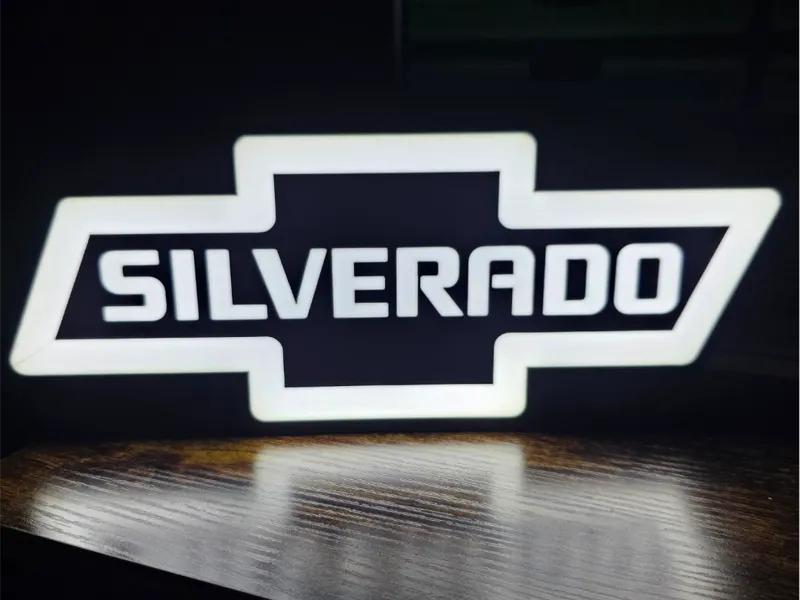 Chevy Silverado Bowtie Light Box