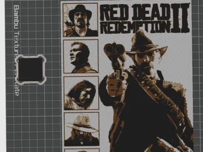Hueforge Red Dead Redemption 2 Poster AMS